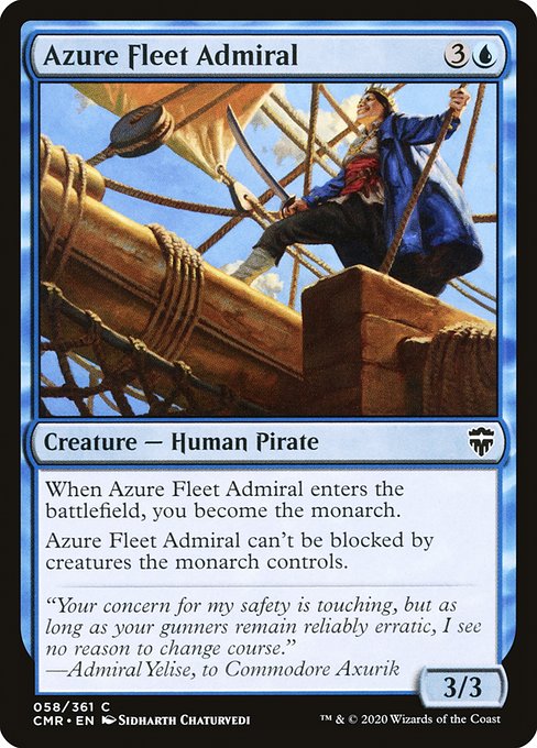 Azure Fleet Admiral (58) [Commander Legends]