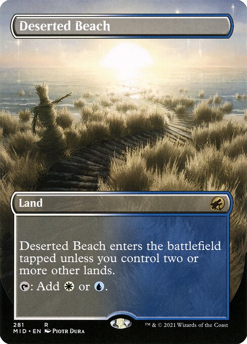 Deserted Beach (281) [Innistrad: Midnight Hunt] [Borderless]