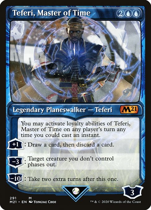 Teferi, Master of Time (291) [Core Set 2021] [Showcase]