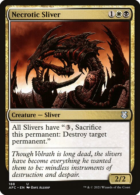 Necrotic Sliver (188) [Forgotten Realms Commander]