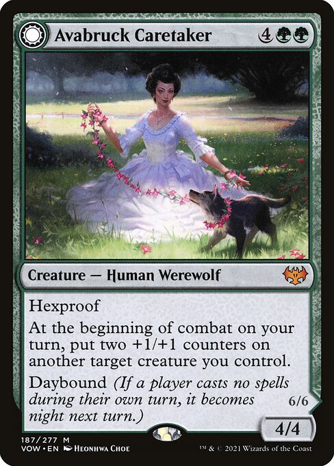 Avabruck Caretaker // Hollowhenge Huntmaster (187) [Innistrad: Crimson Vow]