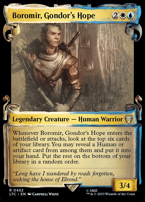 Boromir, Gondor's Hope (452) [Tales of Middle-earth Commander] [Showcase]