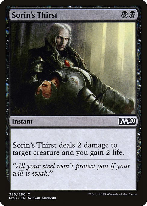 Sorin's Thirst (325) [Core Set 2020]
