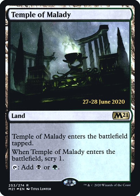 Temple of Malady (253s) [Core Set 2021 Promos]