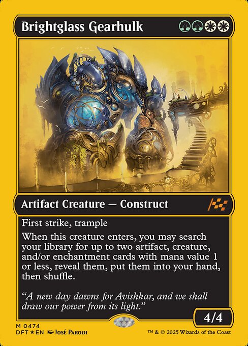 Brightglass Gearhulk (474) [Aetherdrift]