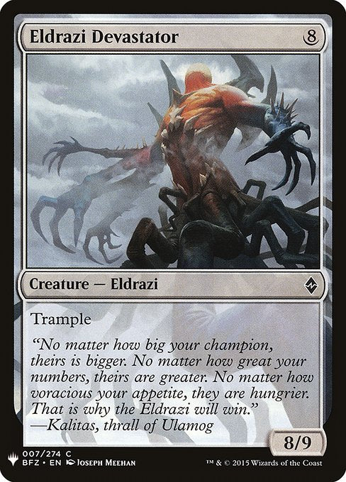 Eldrazi Devastator (BFZ-7) [The List]