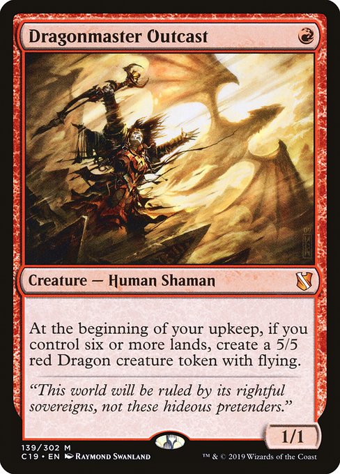 Dragonmaster Outcast (139) [Commander 2019]
