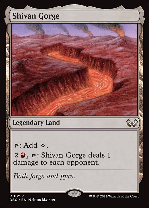 Shivan Gorge (297) [Duskmourn: House of Horror Commander]