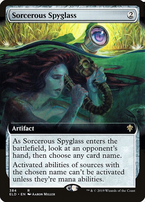 Sorcerous Spyglass (384) [Throne of Eldraine] [Extended Art]