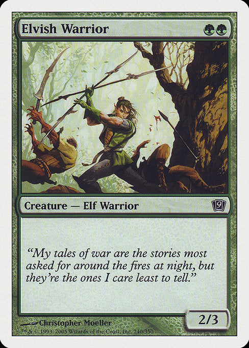 Elvish Warrior (240) [Ninth Edition]