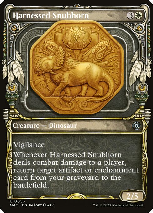 Harnessed Snubhorn (53) [March of the Machine: The Aftermath] [Showcase]