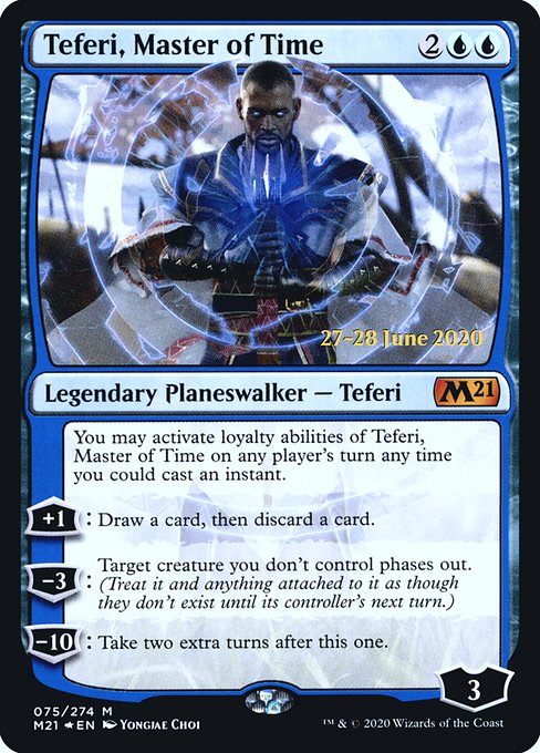 Teferi, Master of Time (75s) [Core Set 2021 Promos]