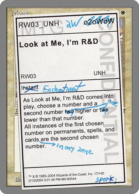 Look at Me, I'm R&D (17) [Unhinged]