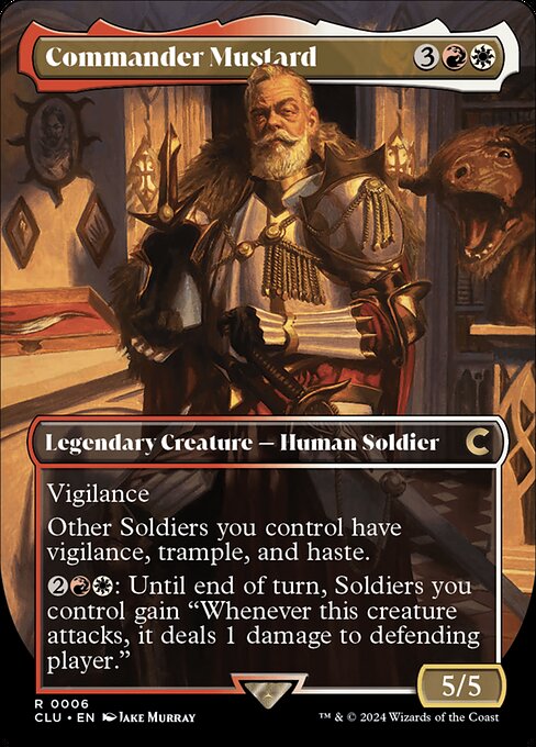 Commander Mustard (6) [Ravnica: Clue Edition] [Borderless]