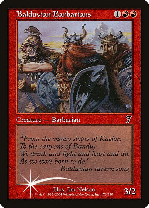 Balduvian Barbarians (173★) [Seventh Edition]