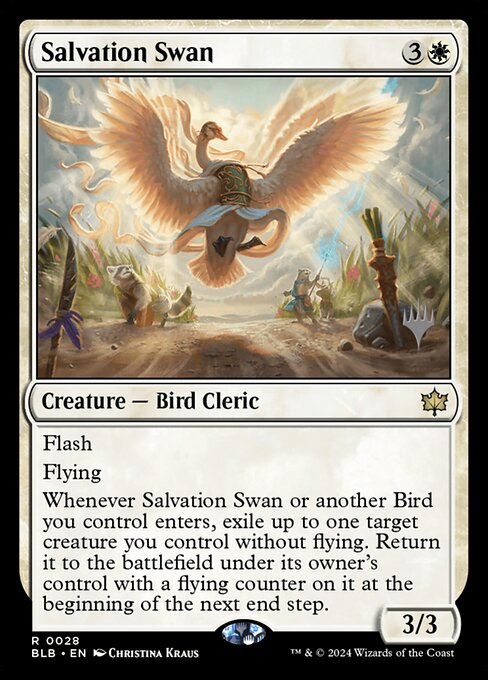 Salvation Swan (28p) [Bloomburrow Promos]
