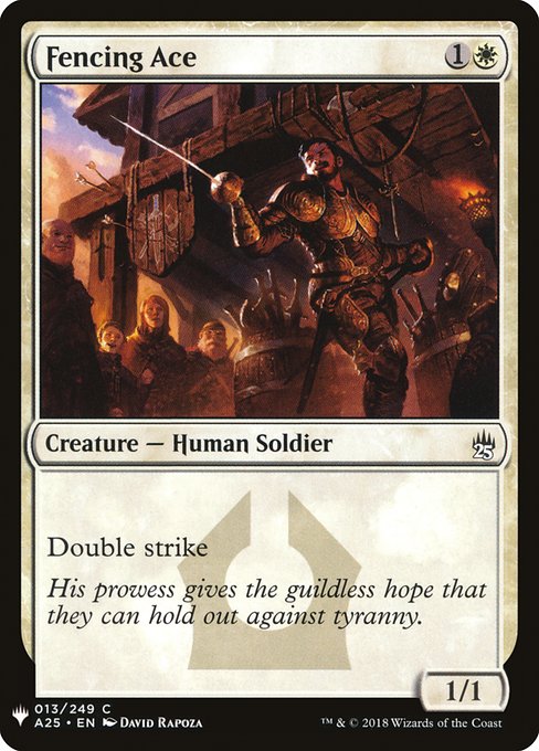 Fencing Ace (A25-13) [The List]