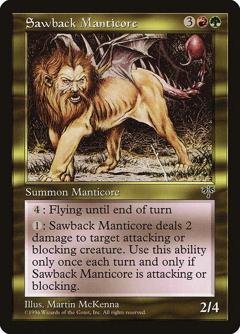 Sawback Manticore (281) [Mirage]