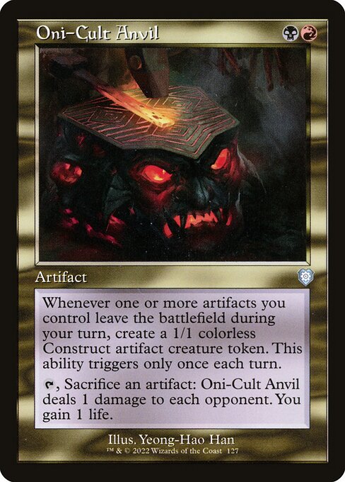 Oni-Cult Anvil (127) [The Brothers' War Commander]