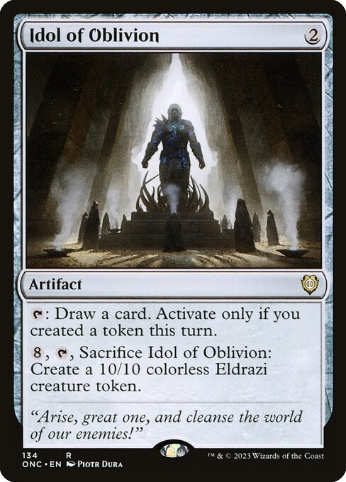 Idol of Oblivion (134) [Phyrexia: All Will Be One Commander]