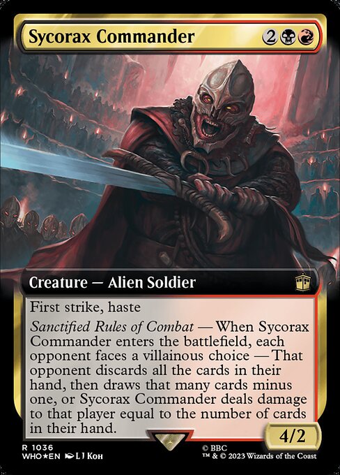Sycorax Commander (1036) [Doctor Who] [Extended Art]