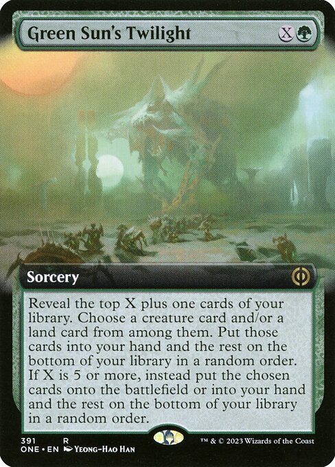 Green Sun's Twilight (391) [Phyrexia: All Will Be One] [Extended Art]