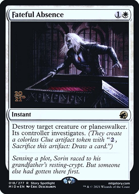 Fateful Absence (18s) [Innistrad: Midnight Hunt Promos]