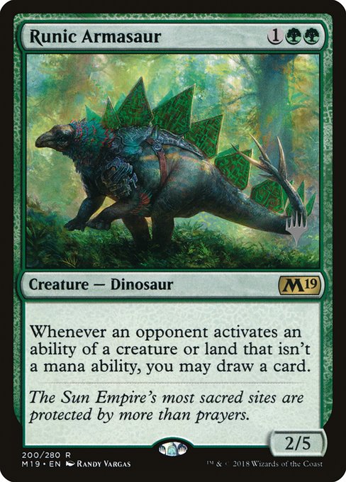 Runic Armasaur (200p) [Core Set 2019 Promos]
