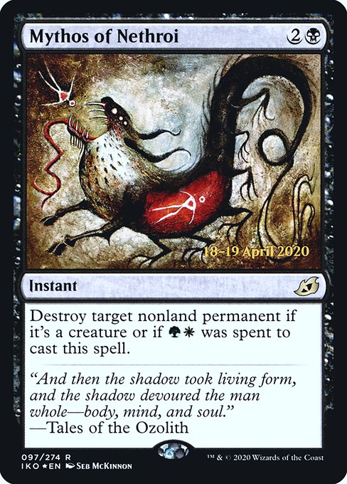 Mythos of Nethroi (97s) [Ikoria: Lair of Behemoths Promos]