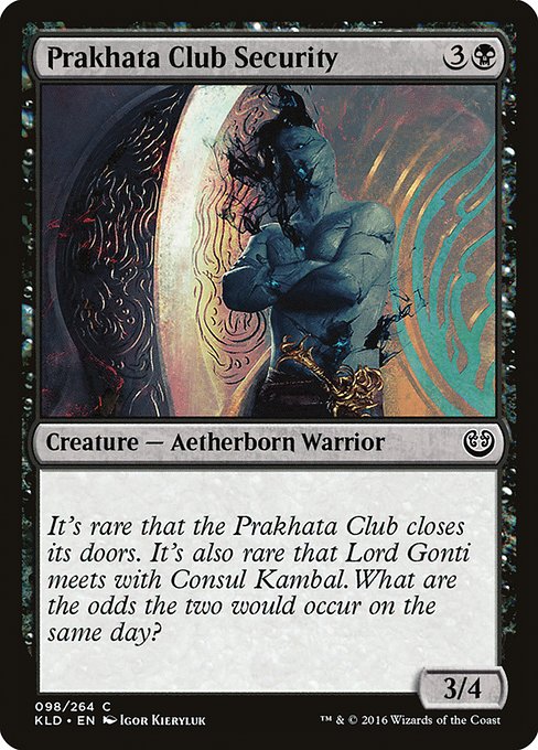 Prakhata Club Security (98) [Kaladesh]