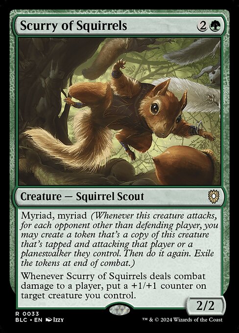 Scurry of Squirrels (33) [Bloomburrow Commander]