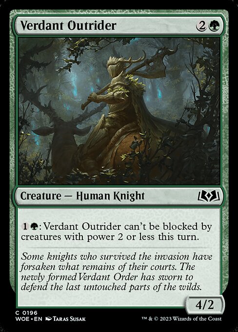 Verdant Outrider (196) [Wilds of Eldraine]