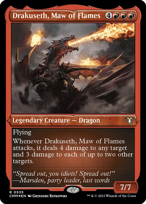 Drakuseth, Maw of Flames (535) [Commander Masters]
