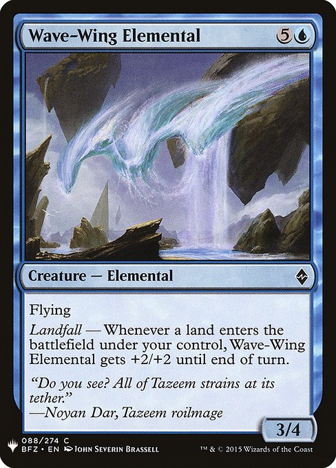 Wave-Wing Elemental (BFZ-88) [The List]