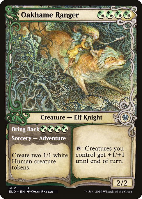 Oakhame Ranger // Bring Back (302) [Throne of Eldraine] [Showcase]