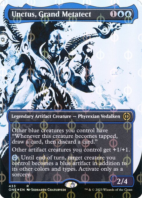Unctus, Grand Metatect (433) [Phyrexia: All Will Be One] [Showcase, Borderless]