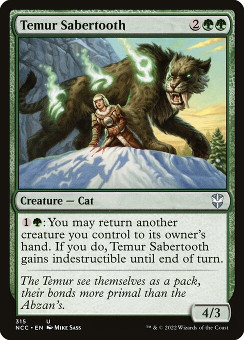 Temur Sabertooth (315) [New Capenna Commander]