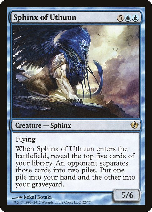 Sphinx of Uthuun (22) [Duel Decks: Venser vs. Koth]