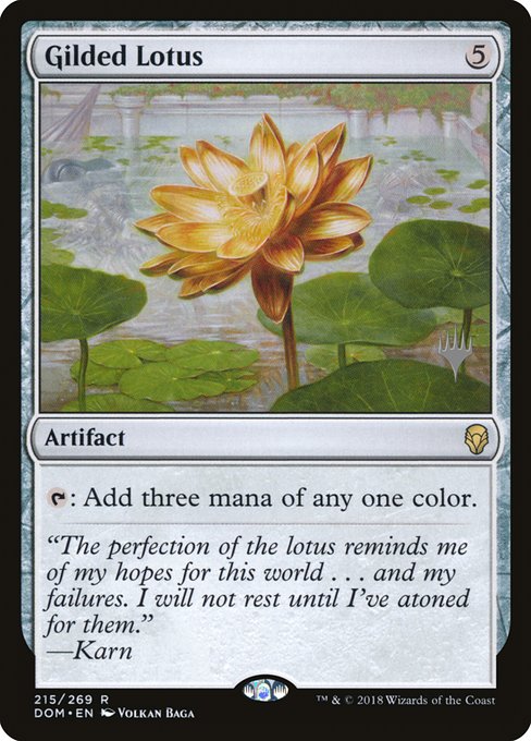 Gilded Lotus (215p) [Dominaria Promos]