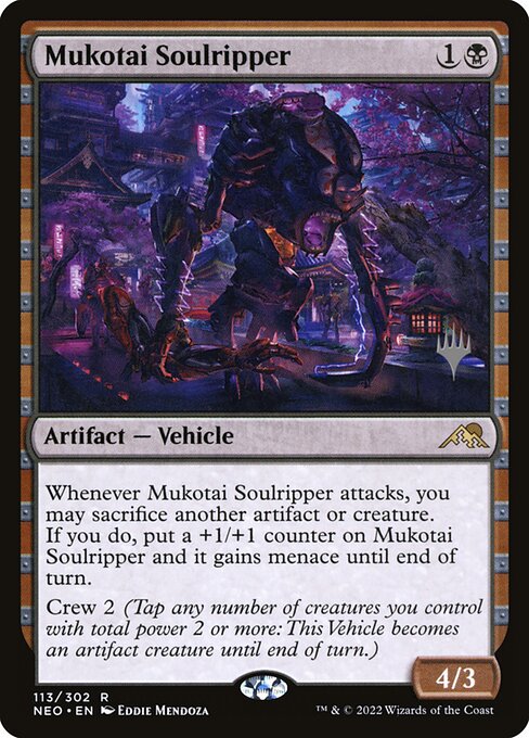 Mukotai Soulripper (113p) [Kamigawa: Neon Dynasty Promos]