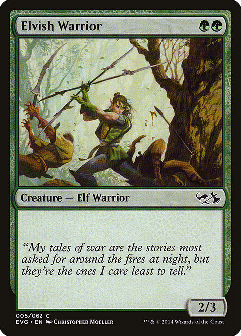Elvish Warrior (5) [Duel Decks Anthology: Elves vs. Goblins]