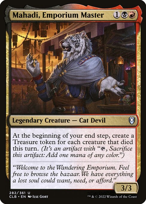 Mahadi, Emporium Master (282) [Commander Legends: Battle for Baldur's Gate]