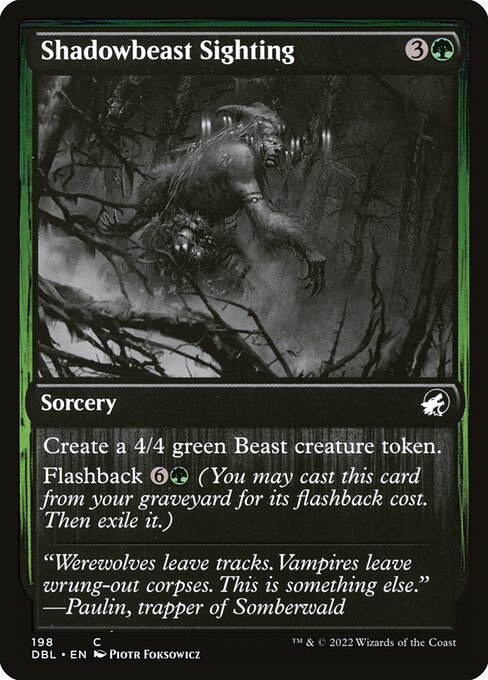 Shadowbeast Sighting (198) [Innistrad: Double Feature]