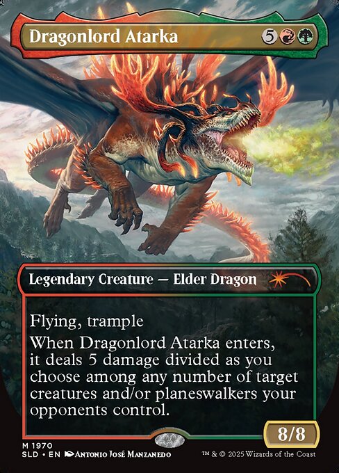 Dragonlord Atarka // Dragonlord Atarka (1970) [Secret Lair Drop]
