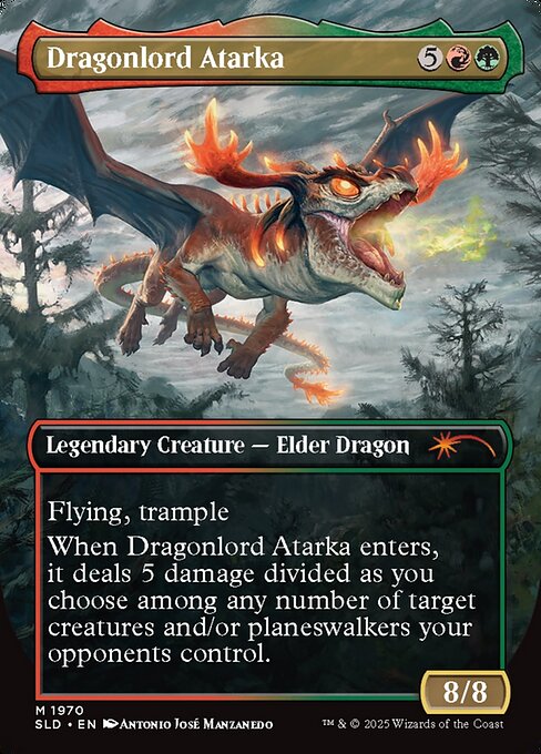 Dragonlord Atarka // Dragonlord Atarka (1970) [Secret Lair Drop] Reverse