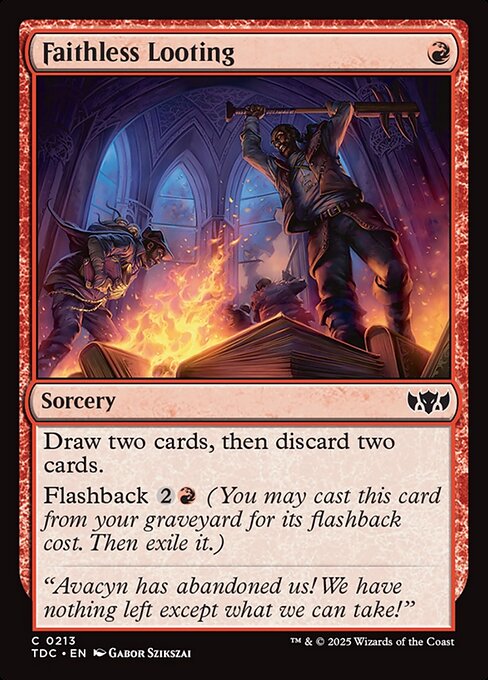 Faithless Looting (213) [Tarkir: Dragonstorm Commander]