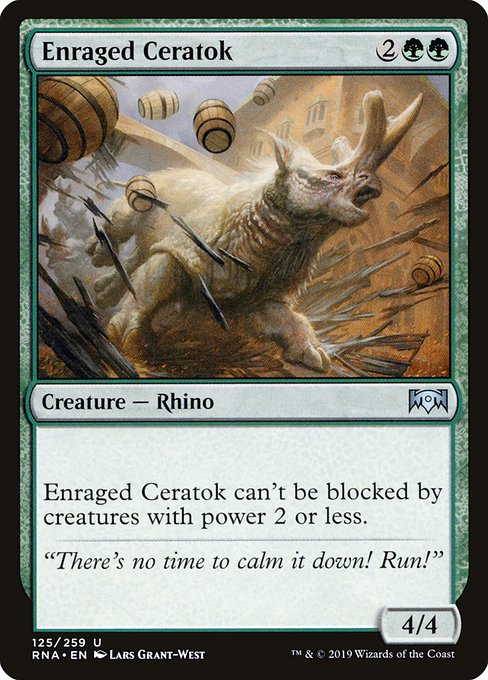 Enraged Ceratok (125) [Ravnica Allegiance]