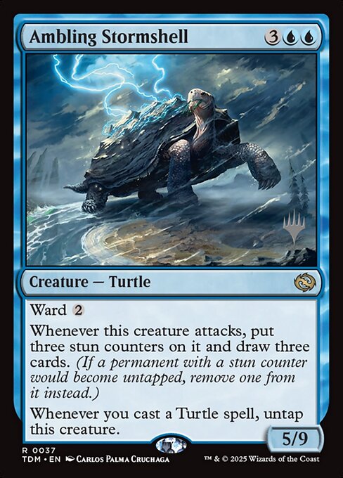 Ambling Stormshell (37p) [Tarkir: Dragonstorm Promos]