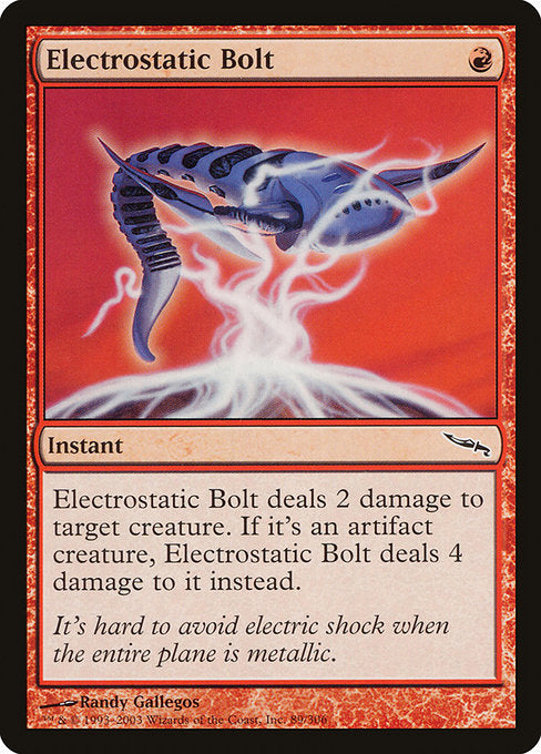 Electrostatic Bolt (89) [Mirrodin]