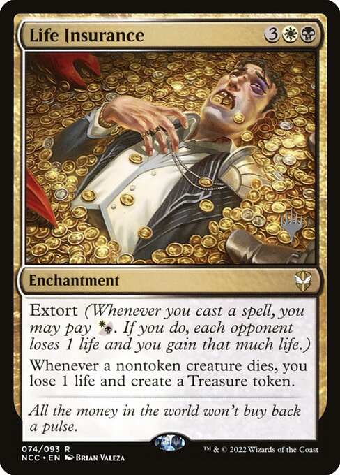 Life Insurance (74p) [New Capenna Commander Promos]
